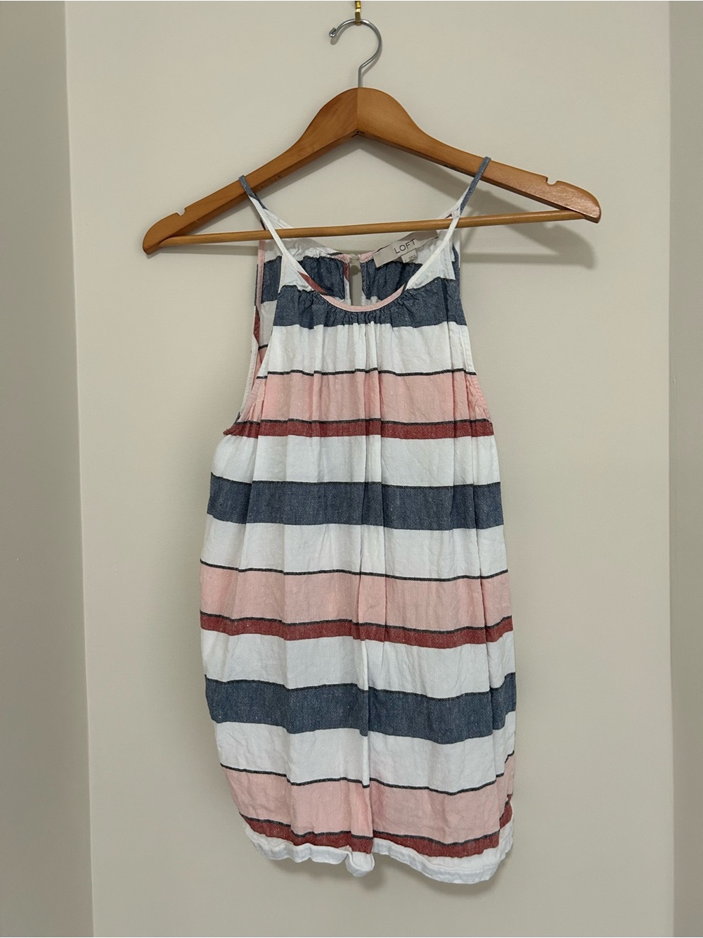 Striped Pink, White & Blue Ladies Summer Cami